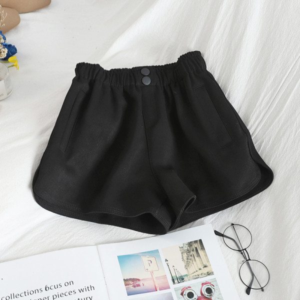 Naiste vabaaja pükste lai mudel elastse vöökohaga