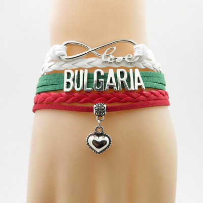 Βραχιόλι με τα χρώματα της βουλγαρικής σημαίας - δύο μοντέλα