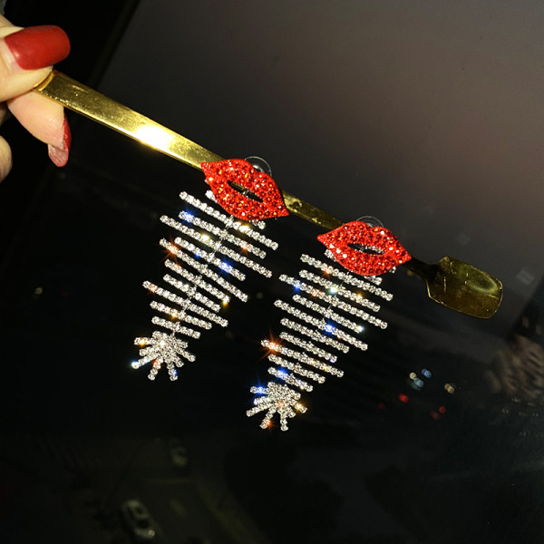 Stiilsed pikad naiste kivikestega kõrvarõngad