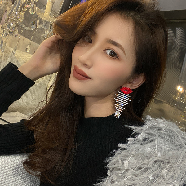 Stiilsed pikad naiste kivikestega kõrvarõngad