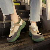 Lameda talla ja paeltega vabaaja naiste tossud öko-seemisnahast