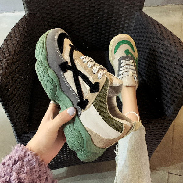 Lameda talla ja paeltega vabaaja naiste tossud öko-seemisnahast