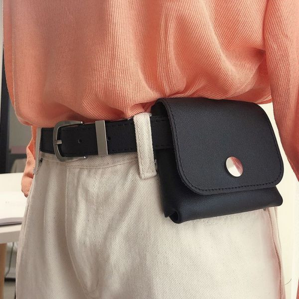 Kaasaegne naiste ökonahast vöö metallist pandla ja eemaldatava rahakotiga