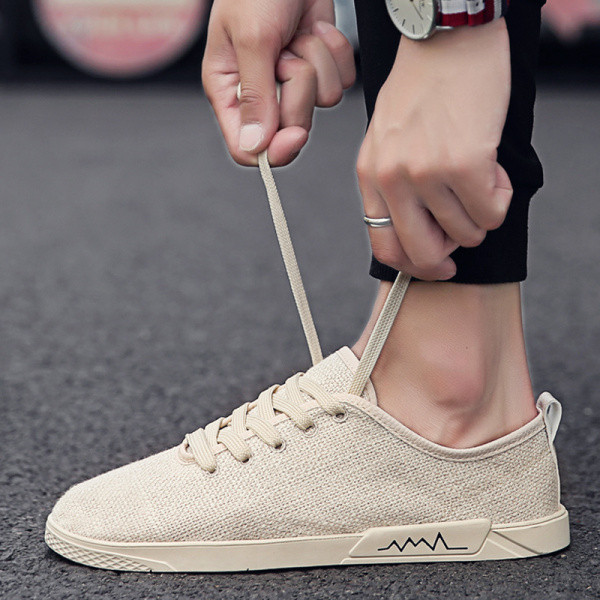 Ежедневни пролетно-летни кецове от текстил и връзки