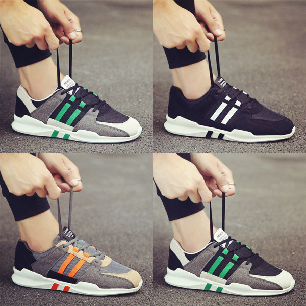 Sport és hétköznapi férfi tornacipő öko velúrból és textilből készült fűzővel