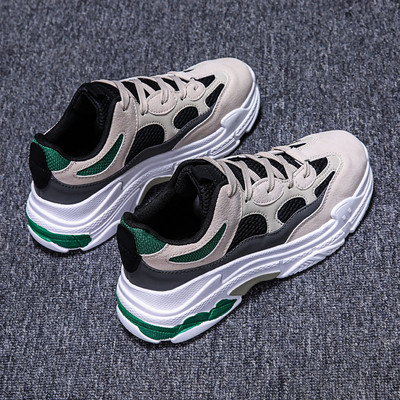 Modern tavaszi-őszi tornacipő durva talppal és fűzővel