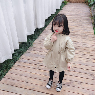 Laste lipsude ja taskutega kevadjope tüdrukutele