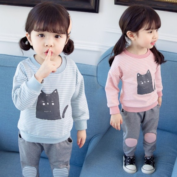 Kaheosaline lastekomplekt koos rakendusega tüdrukutele