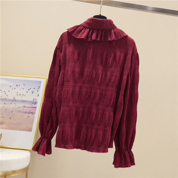 Új modell női ing gombokkal és klasszikus gallérral