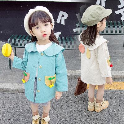Модерно детско палто с джобове и 3D елементи 