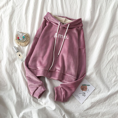 Naiste vabaaja pluus tikandi ja kapuutsiga