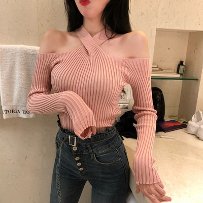 Korszerű női blúz kordbársony mezből, leesett ujjakkal