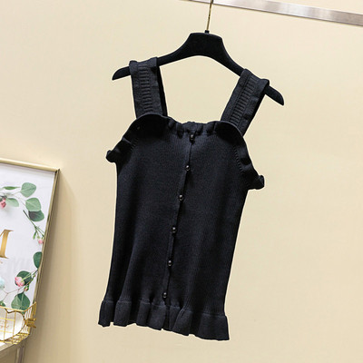 Nagy méretű női felső, széles pántokkal és gombokkal