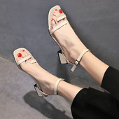 Naiste vabaaja sandaalid madala kontsaga ökonahast