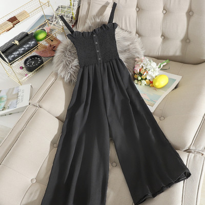 Naiste vabaaja kombinesoon peenikeste rihmade ja rinnakummiga