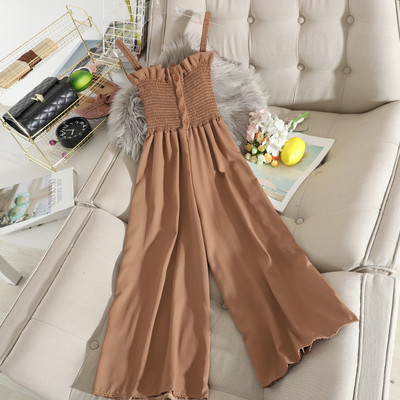 Naiste vabaaja kombinesoon peenikeste rihmade ja rinnakummiga