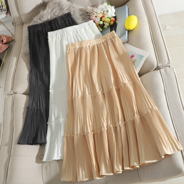 Lezser női szoknya magas derekú szabású modellel