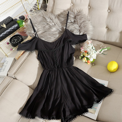 Új modell női overál rugalmas derékkal és vékony pántokkal