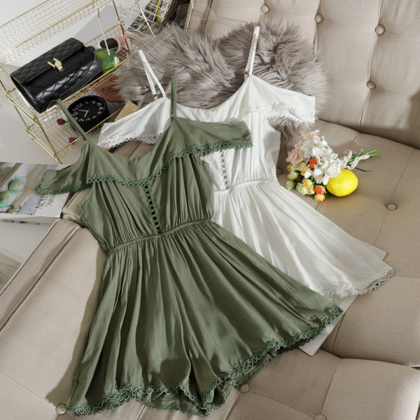 Uus mudel elastse vöökoha ja õhukeste rihmadega naiste kombinesoonid