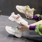 Alkalmi női tavaszi tornacipő színes eco bőr elemekkel