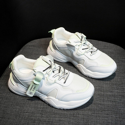 Alkalmi női tavaszi tornacipő színes eco bőr elemekkel