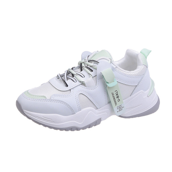 Alkalmi női tavaszi tornacipő színes eco bőr elemekkel