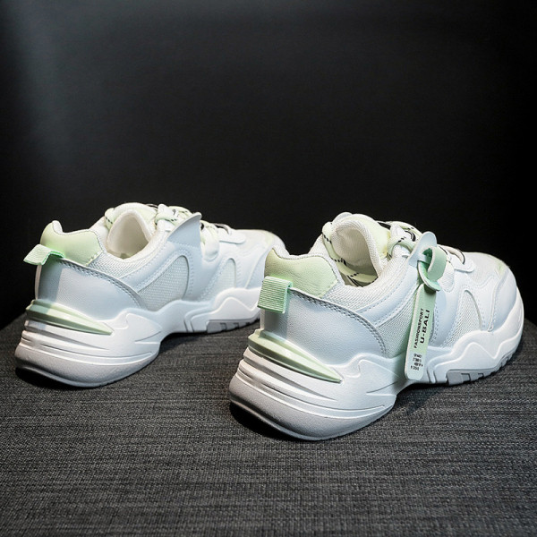 Alkalmi női tavaszi tornacipő színes eco bőr elemekkel