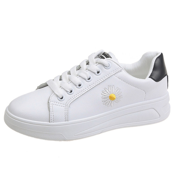 Naiste ökonahast värvilise tikandiga tossud - valge