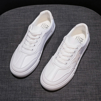 Kevadised valget värvi ökonahast lameda tallaga naiste tossud