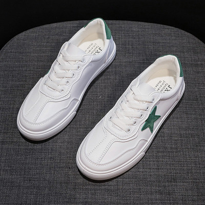 Kevadised valget värvi ökonahast lameda tallaga naiste tossud