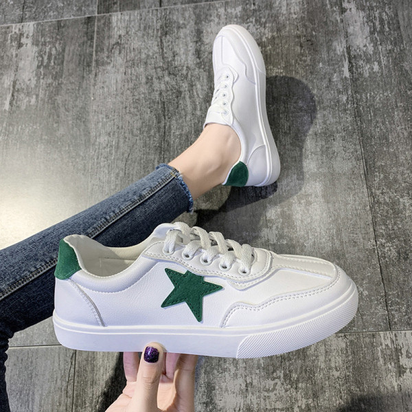 Kevadised valget värvi ökonahast lameda tallaga naiste tossud