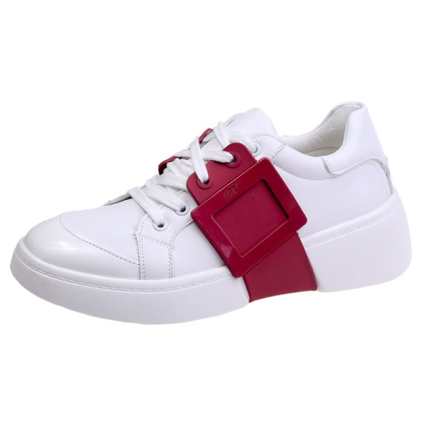 Naiste vabaaja värvilise pandlaga kunstnahast tossud