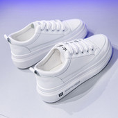 Valge lameda tallaga nahast naiste kevadtossud