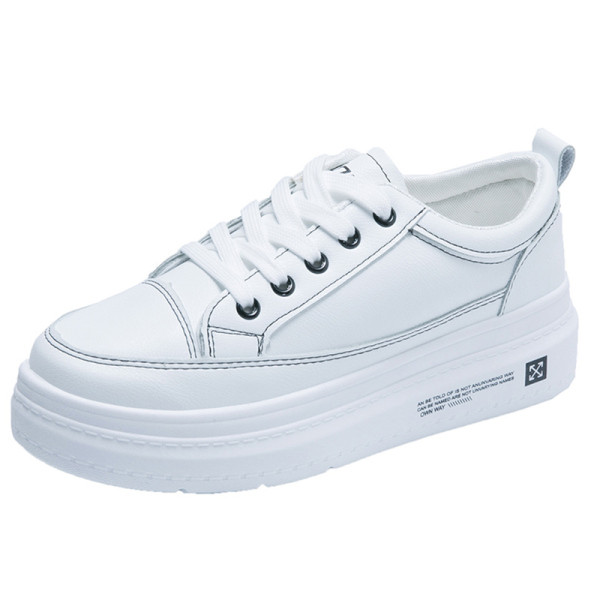 Valge lameda tallaga nahast naiste kevadtossud