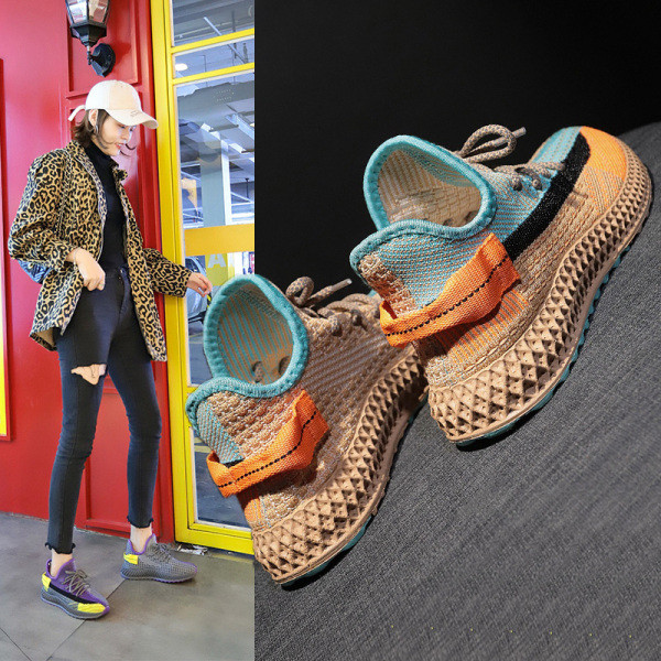 Vabaaja värvilised paeltega naiste tossud