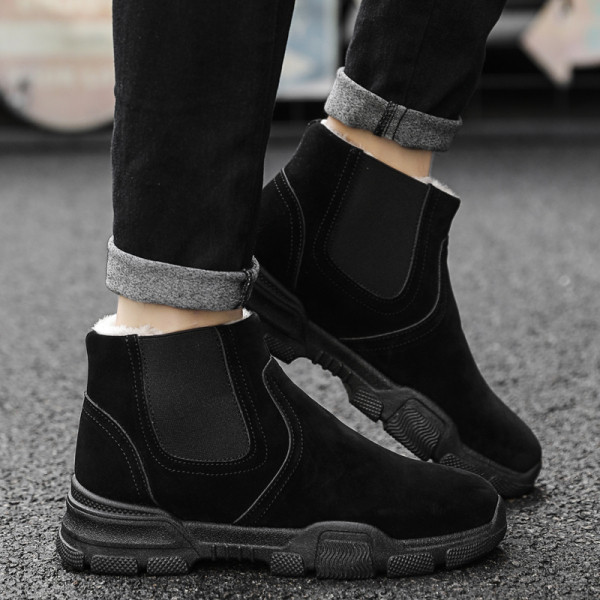 Öko-seemisnahast ja pehme voodriga meeste talvejalatsite uus mudel