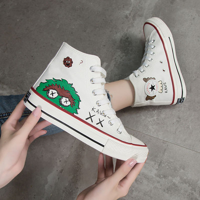 Alkalmi női tornacipő lapos talppal, színes rátéttel - két modell