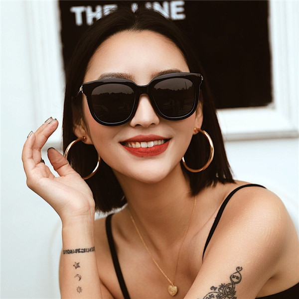 Modern női napszemüveg négyzet alakú, széles kerettel
