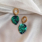 Igapäevased lehekujulised naiste kõrvarõngad