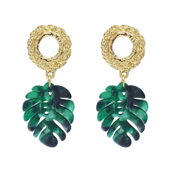 Igapäevased lehekujulised naiste kõrvarõngad