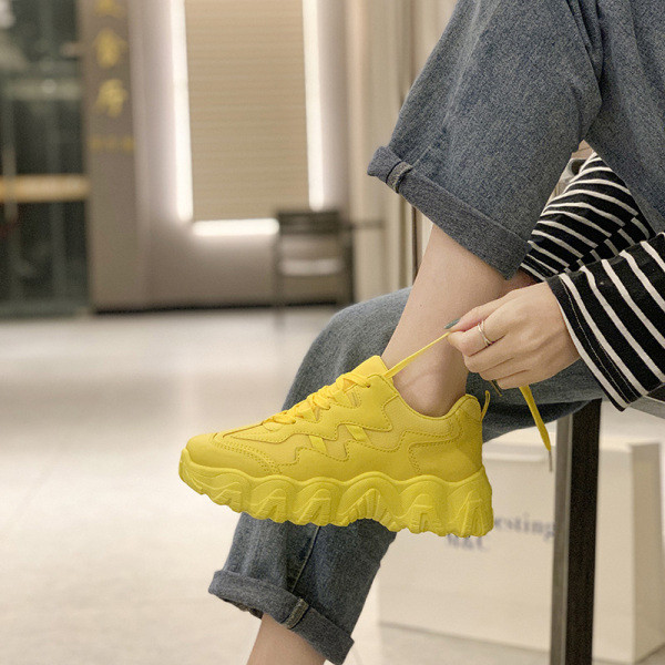 Alkalmi női tornacipő durva talppal, többféle neon színben