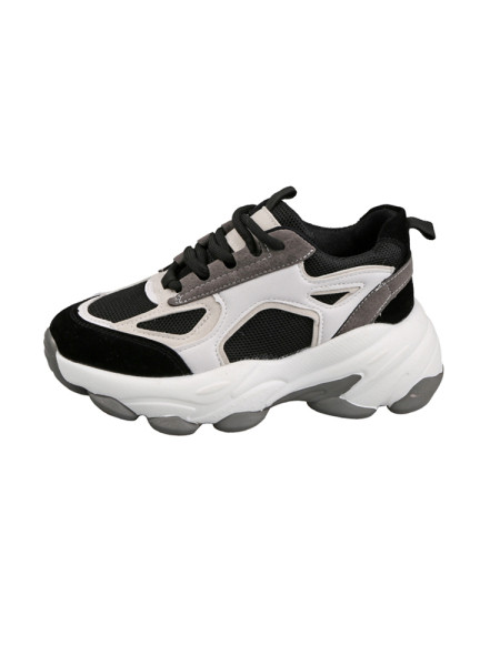 Alkalmi női tornacipő textilből, durva talppal