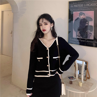 Proljetni ženski prsluk s džepovima i špic izrezom