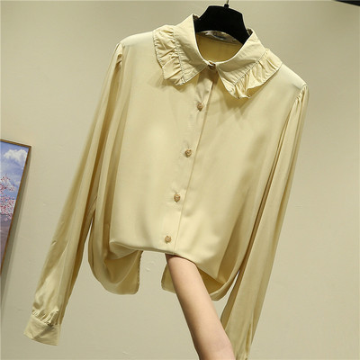 Naiste nööpide ja klassikalise kraega särk