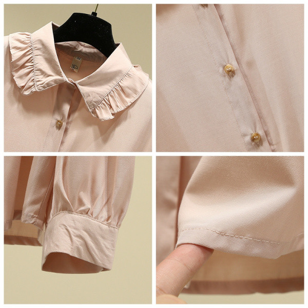 Naiste nööpide ja klassikalise kraega särk