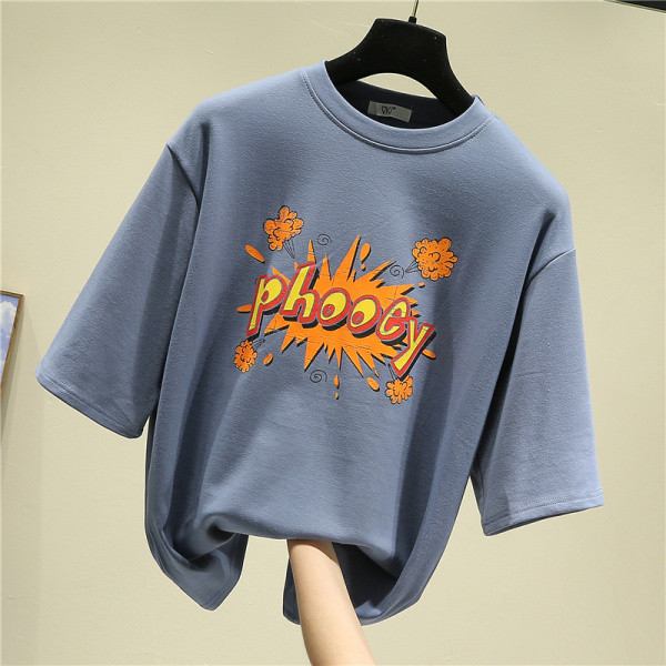 Modern női póló színes rátéttel és rövid ujjal