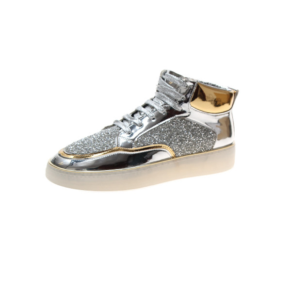 Alkalmi női tornacipő fényes elemmel, lapos talppal