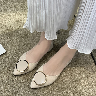 Uus mudel vabaaja mokassiinidest öko seemisnahast - terava otsaga mudel