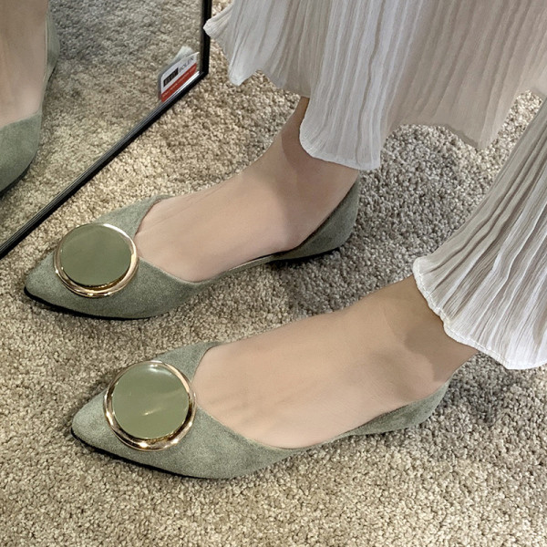 Uus mudel vabaaja mokassiinidest öko seemisnahast - terava otsaga mudel