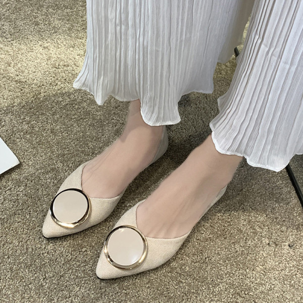 Uus mudel vabaaja mokassiinidest öko seemisnahast - terava otsaga mudel